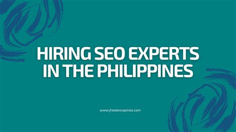 freelance seo specialist philippines|Hire SEO Expert Philippines .